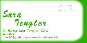 sara tengler business card
